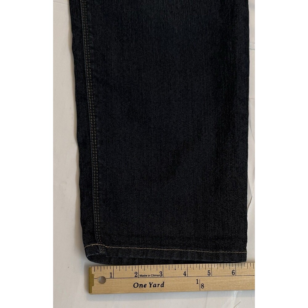 White House Black Market Slim Jeans Women 14 Dark Wash Stretch Distressed - Picture 7 of 7